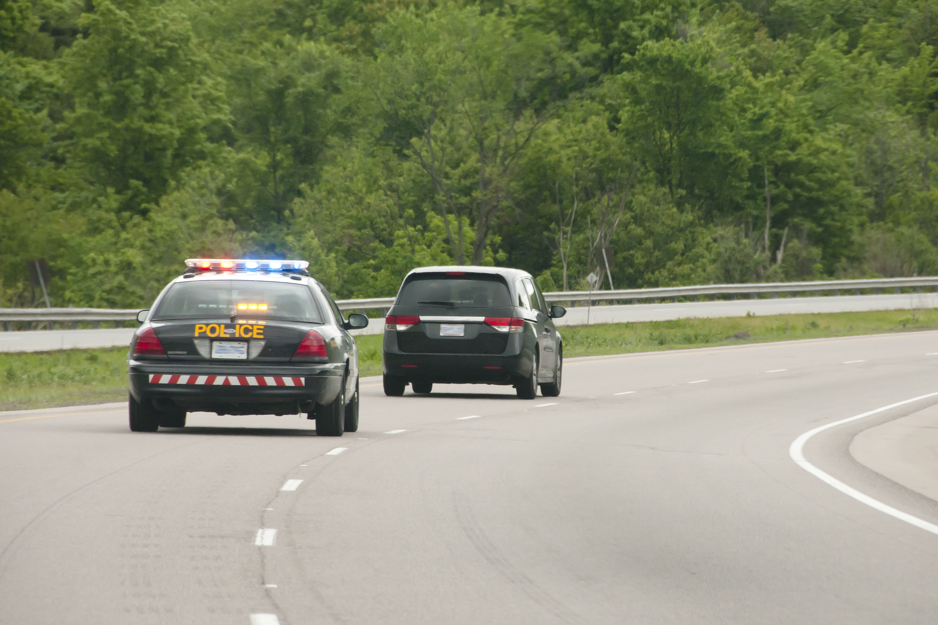 Police car following a vehicle - careless driving Florida statute